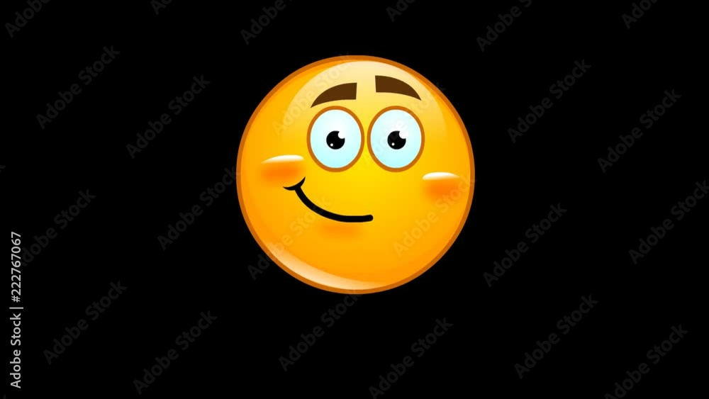 Animation smiley winks with alpha channel and loop Animation smiley winks with alpha channel and loop