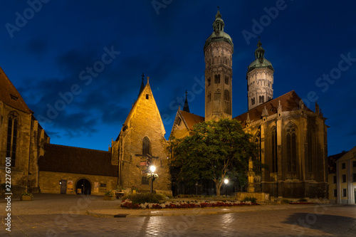 Naumburger Dom bei Nacht