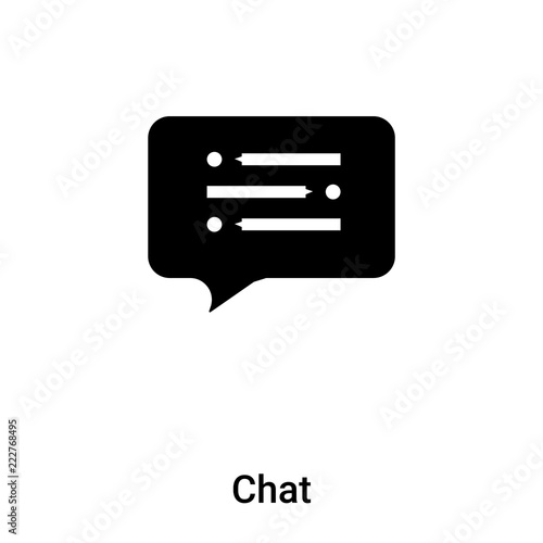 Free Download Chat icon vector isolated on white background, logo concept of Chat sign on transparent background, black filled symbol - GFXLoad