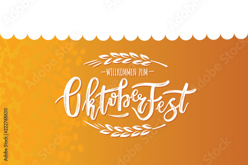 Hand sketched Octoberfest text