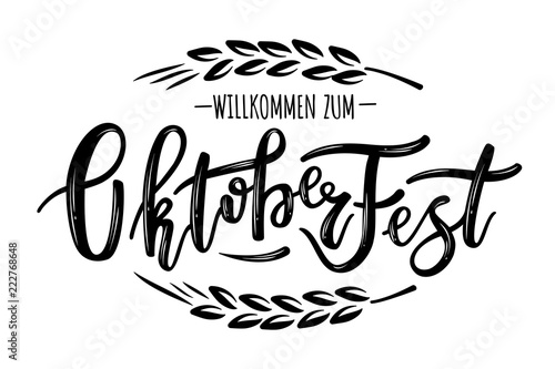 Hand sketched Octoberfest text