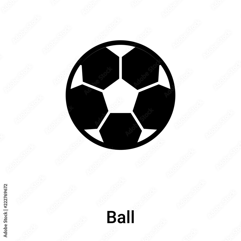 Ball icon vector isolated on white background, logo concept of Ball sign on transparent background, black filled symbol Ball icon vector isolated on white background, logo concept of Ball sign on transparent background, black filled symbol
