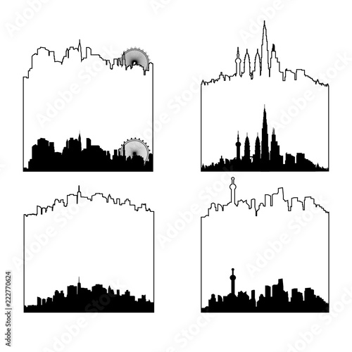 Vector illustration - the silhouette