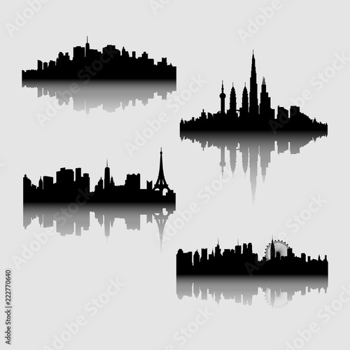 Vector illustration - the silhouette