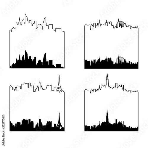 Vector illustration - the silhouette