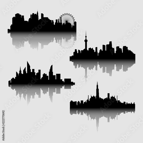 Vector illustration - the silhouette