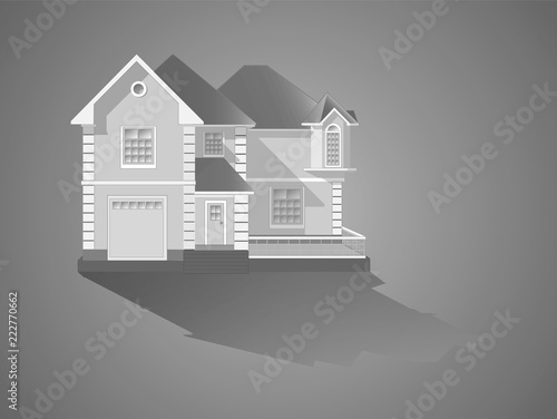 Vector illustration - the facade