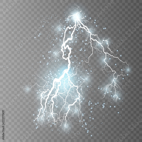 Vector illustration. Transparent light effect