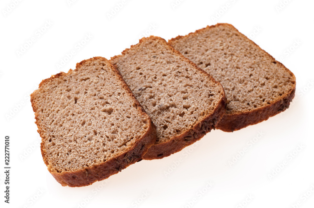 sliced bread isolated on white background sliced bread isolated on white background