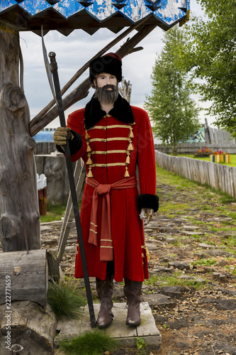 Mannequin of the guard - archer in the red caftan