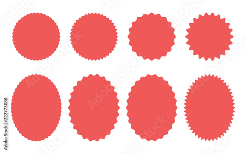 Sticker Badge Shape Set