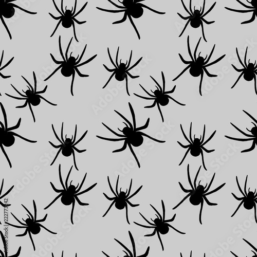 Spider seamless pattern. Perfect for seasonal, autumn, halloween design © Екатерина Окунева