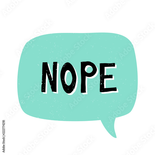 Nope Retro Typographic Design