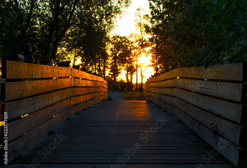 Den Sonnenuntergang genießen photo