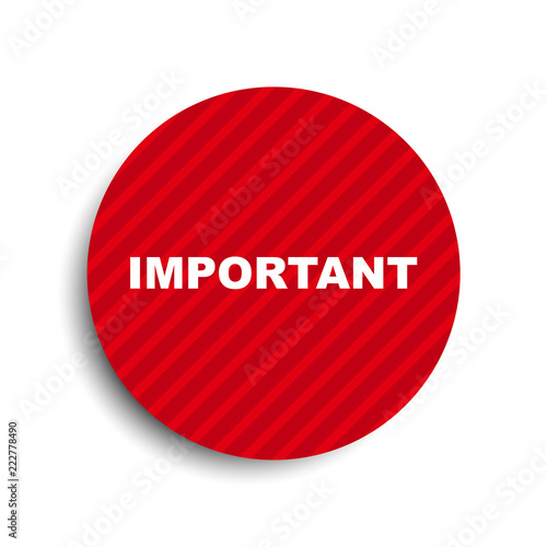 red circle banner element important