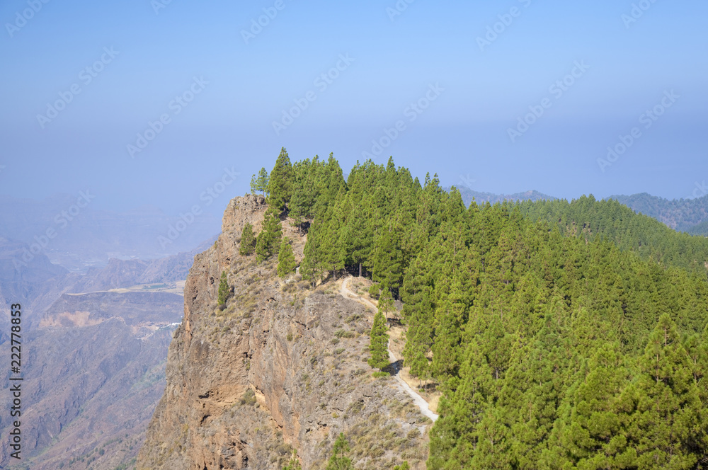 Naklejka premium Gran Canaria, Caldera de Tejeda