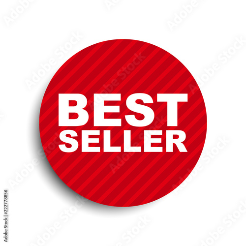 red circle banner element best seller