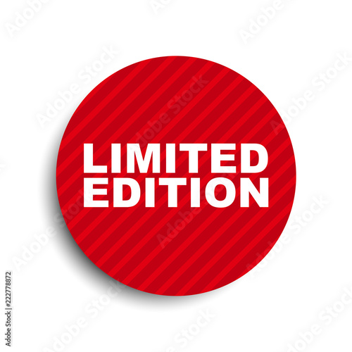 red circle banner element limited edition