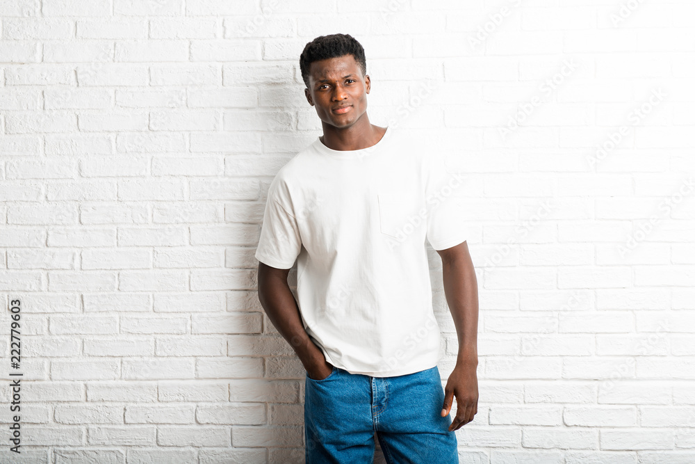 Handsome dark skinned man posing Handsome dark skinned man posing