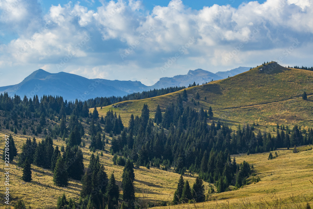 mountains around the Transalpina road in Romania