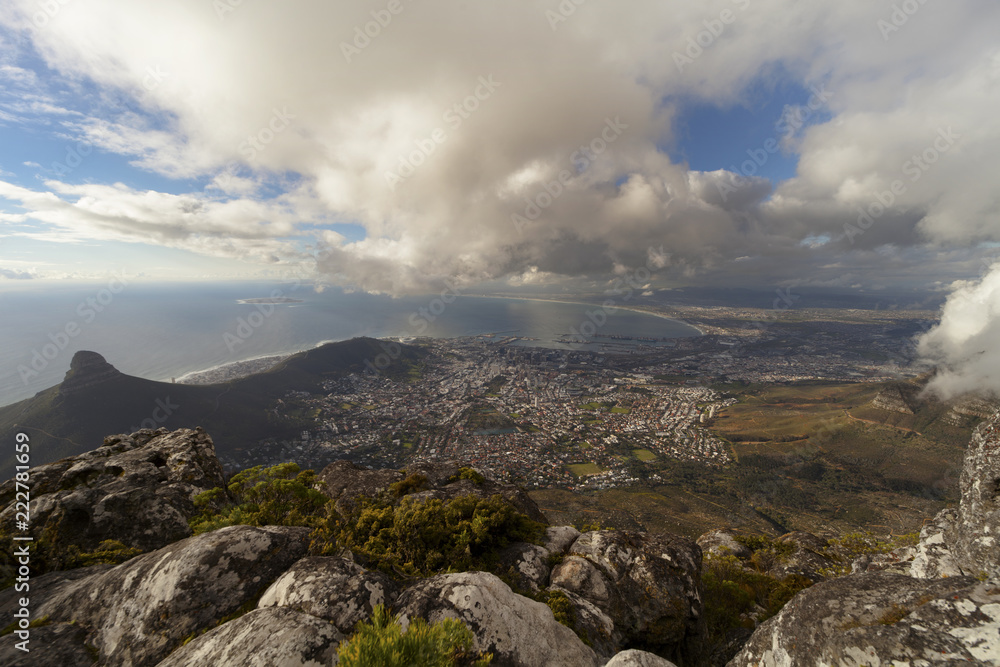 citta' del capo vista da table mountain