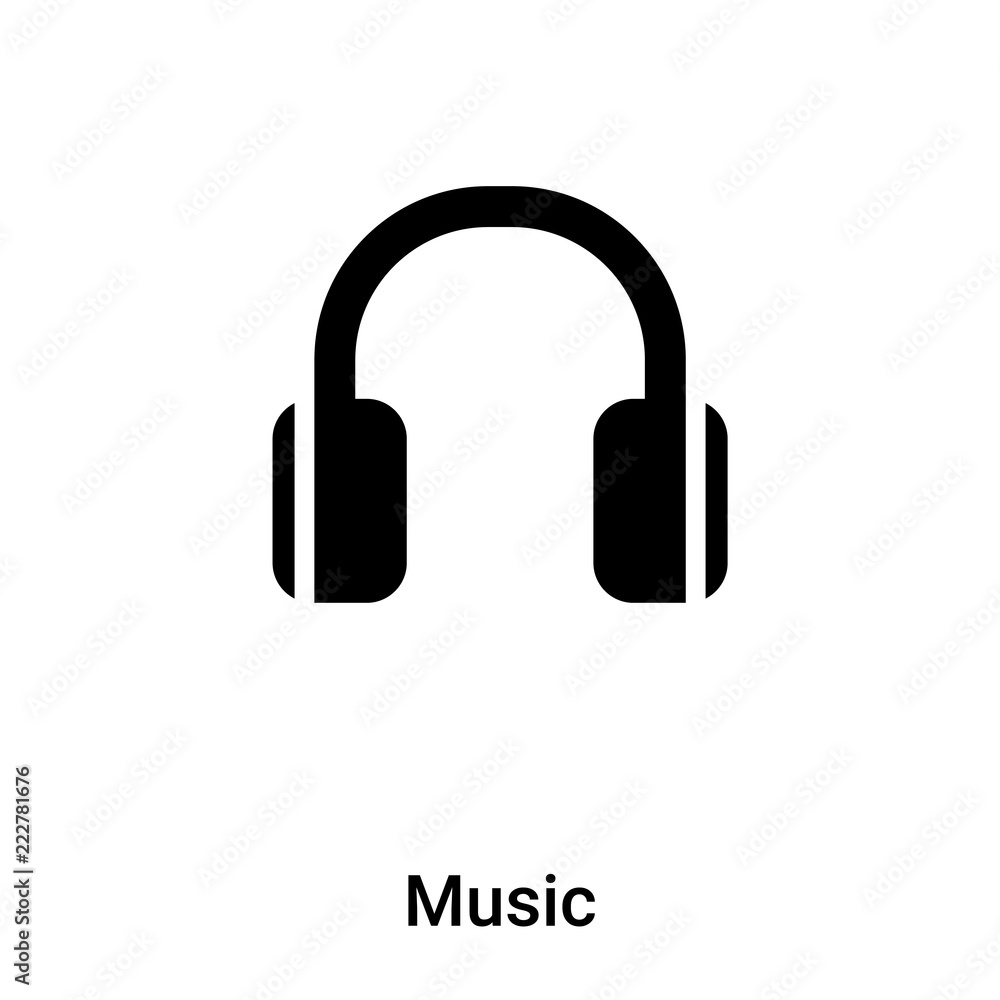 Music icon vector isolated on white background, logo concept of Music sign on transparent background, black filled symbol Music icon vector isolated on white background, logo concept of Music sign on transparent background, black filled symbol