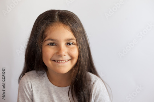 Happy smiling child girl 