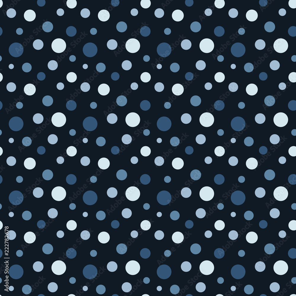 Stylish seamless pattern with polka dot in blue tones, vector Stylish seamless pattern with polka dot in blue tones, vector