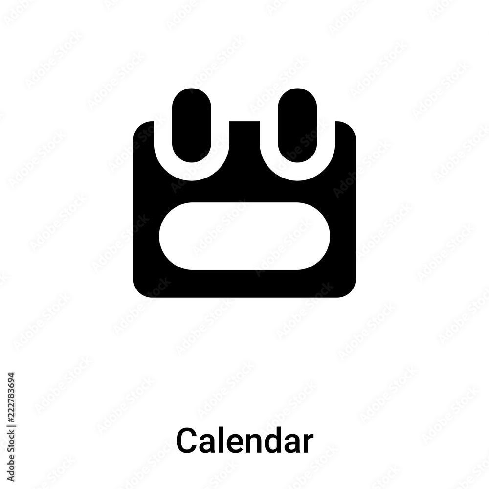 Calendar icon vector isolated on white background, logo concept of Calendar sign on transparent background, black filled symbol Calendar icon vector isolated on white background, logo concept of Calendar sign on transparent background, black filled symbol
