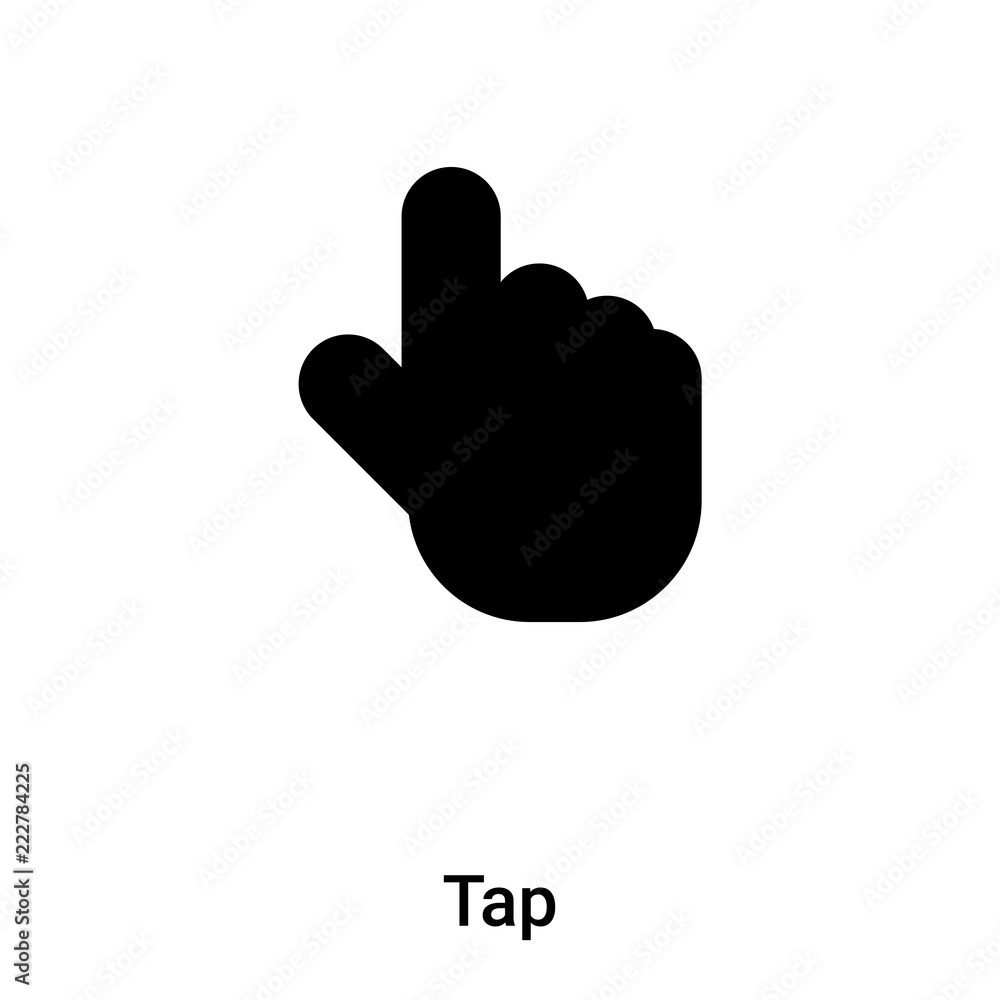 Tap icon vector isolated on white background, logo concept of Tap sign ...