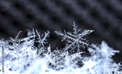 snowflake, little snowflake on the snow © vadim_fl