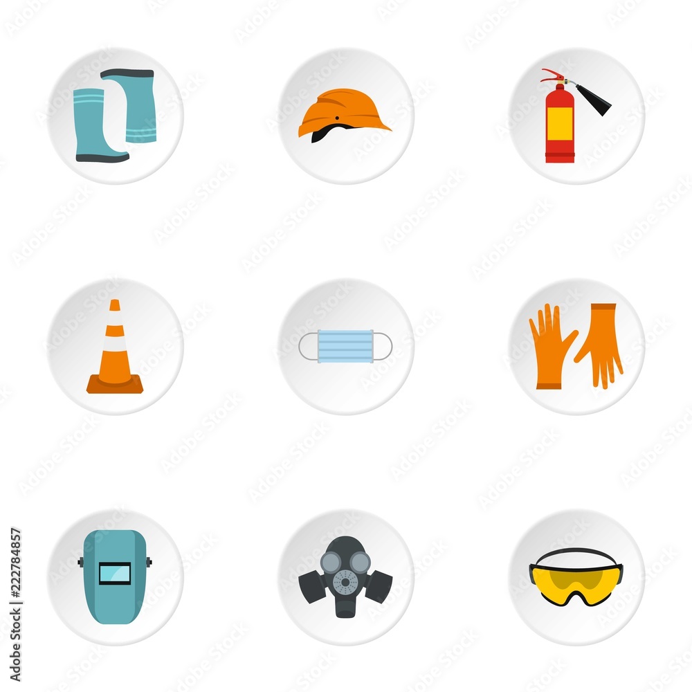 Repair tools icons set. Flat illustration of 9 repair tools vector icons for web