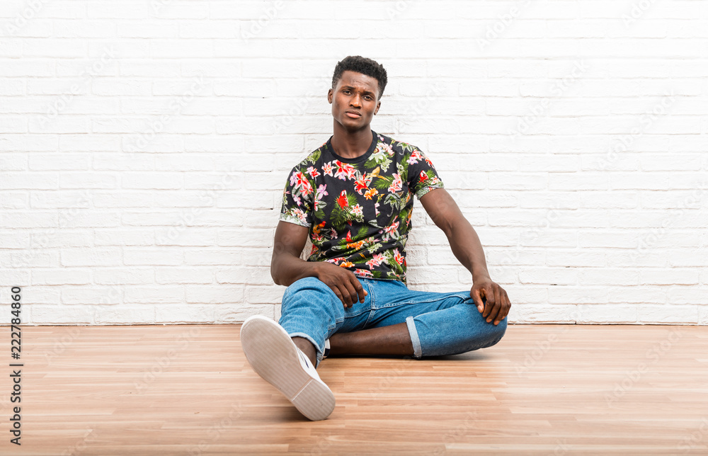 Handsome dark skinned man posing Handsome dark skinned man posing