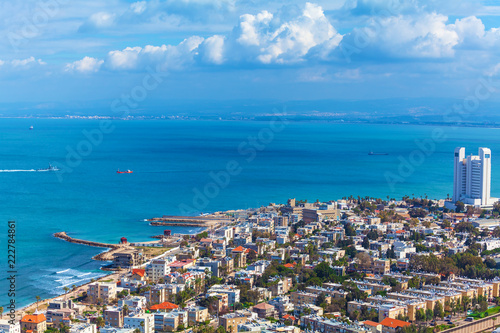 Aerial View of Haifa, Israel
