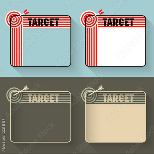 A text frame for your text with inscription target. And also in military design.