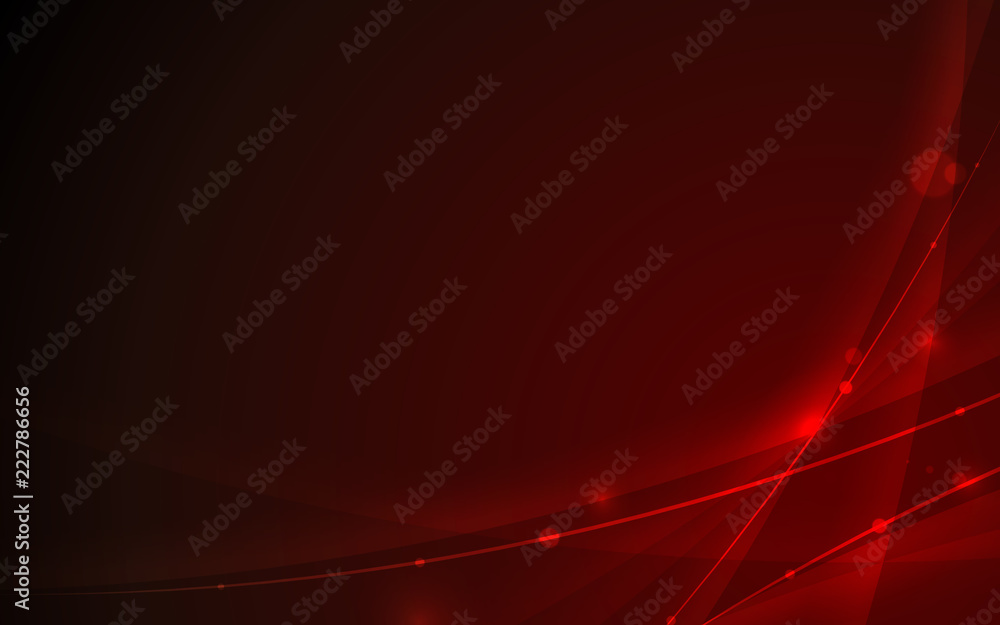 Fototapeta premium Abstract futuristic line curve element on red background. Vector illustration for technology or business concept.