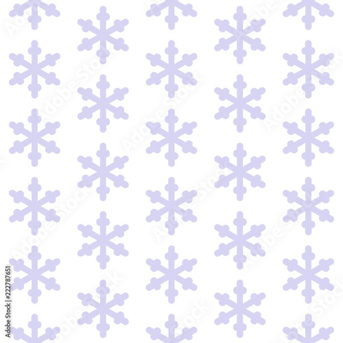 Snowflake seamless pattern. Snow on white background. Abstract wallpaper  wrapping decoration. Symbol winter  Merry Christmas holiday  Happy New Year celebration Vector illustration