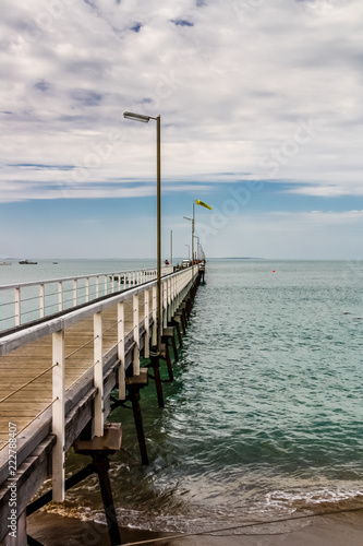 Beachport Jetty, South Australia. This is considered one of the most beautiful piers in South Australia, and is a great place to catch fish.