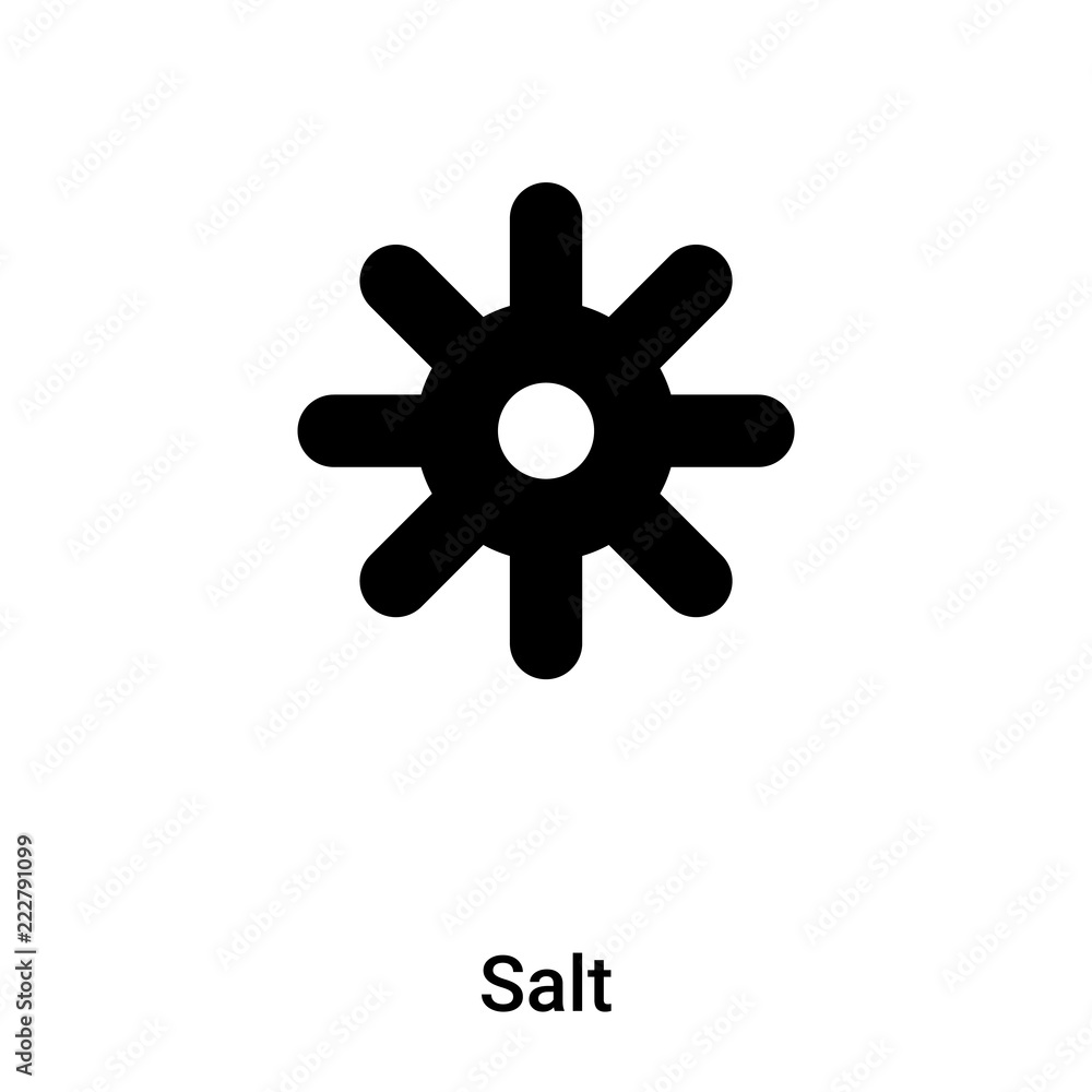 Salt icon vector isolated on white background, logo concept of Salt sign on transparent background, black filled symbol Salt icon vector isolated on white background, logo concept of Salt sign on transparent background, black filled symbol