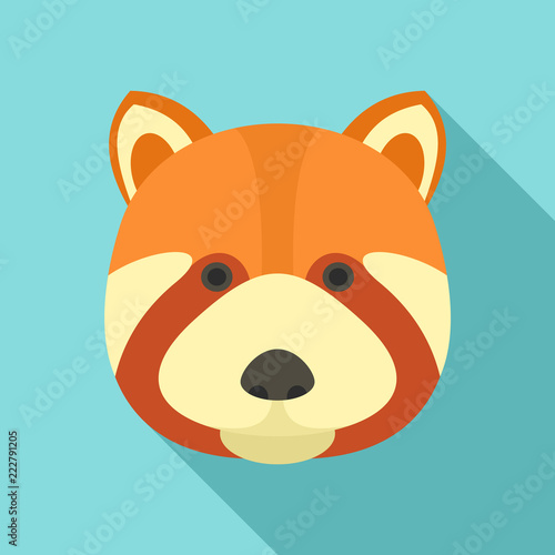 Fox head icon. Flat illustration of fox head vector icon for web design