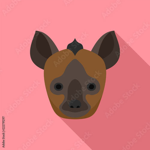 Bat head icon. Flat illustration of bat head vector icon for web design
