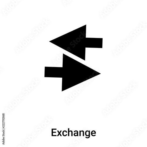 Free Download Exchange icon vector isolated on white background, logo concept of Exchange sign on transparent background, black filled symbol - GFXLoad