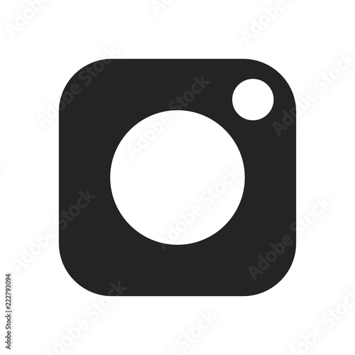 Photo camera, gray icons sign - stock vector