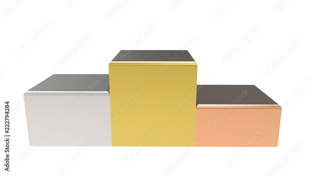 3D illustration of winners Podium 3D illustration of winners Podium