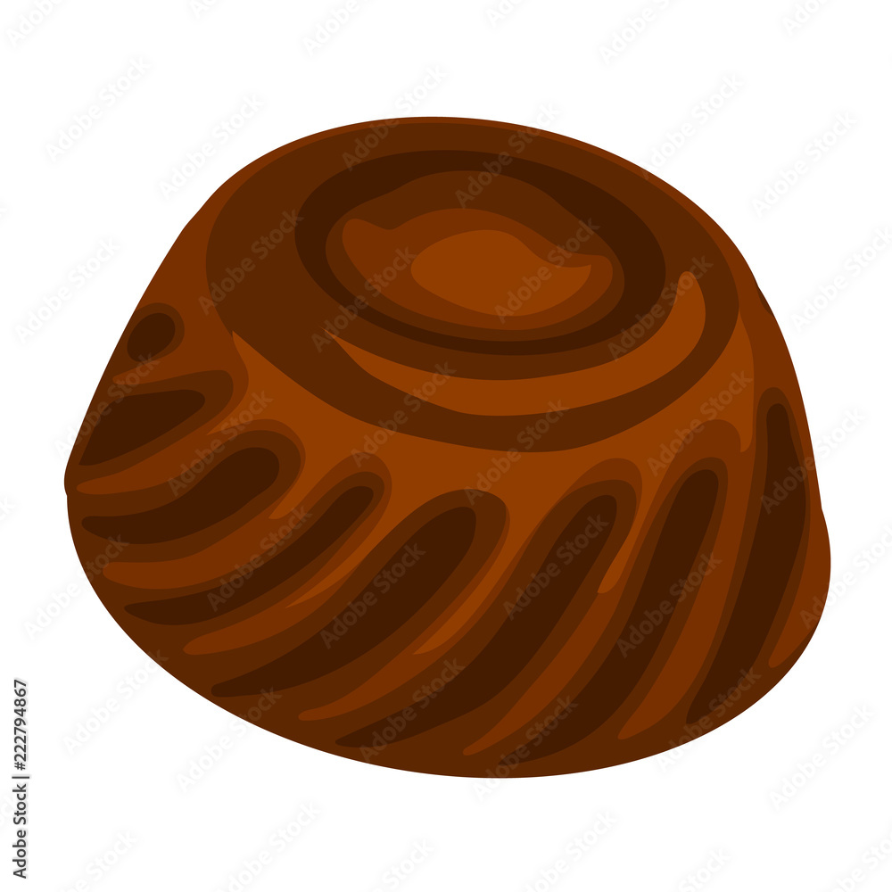 Chocolate icon. Cartoon of chocolate vector icon for web design isolated on white background Chocolate icon. Cartoon of chocolate vector icon for web design isolated on white background