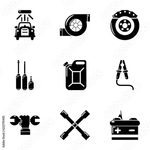 Workroom icons set. Simple set of 9 workroom vector icons for web isolated on white background