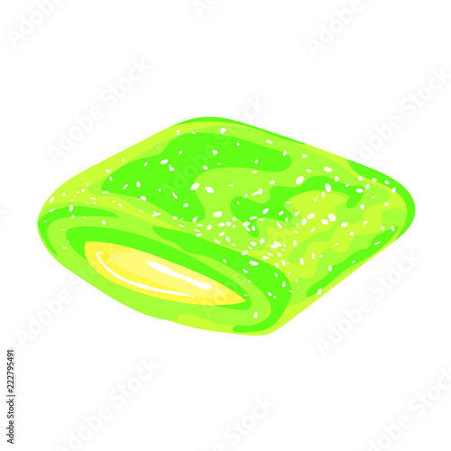 Mint gum icon. Cartoon of mint gum vector icon for web design isolated on white background