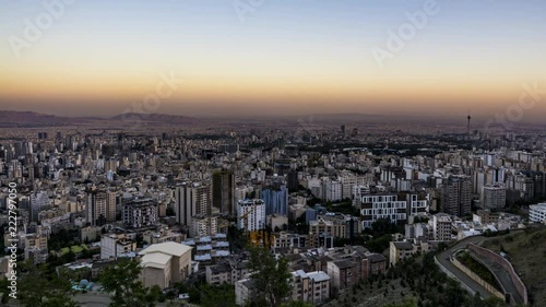Wallpaper Mural Time lapse sunset in Teheran Torontodigital.ca