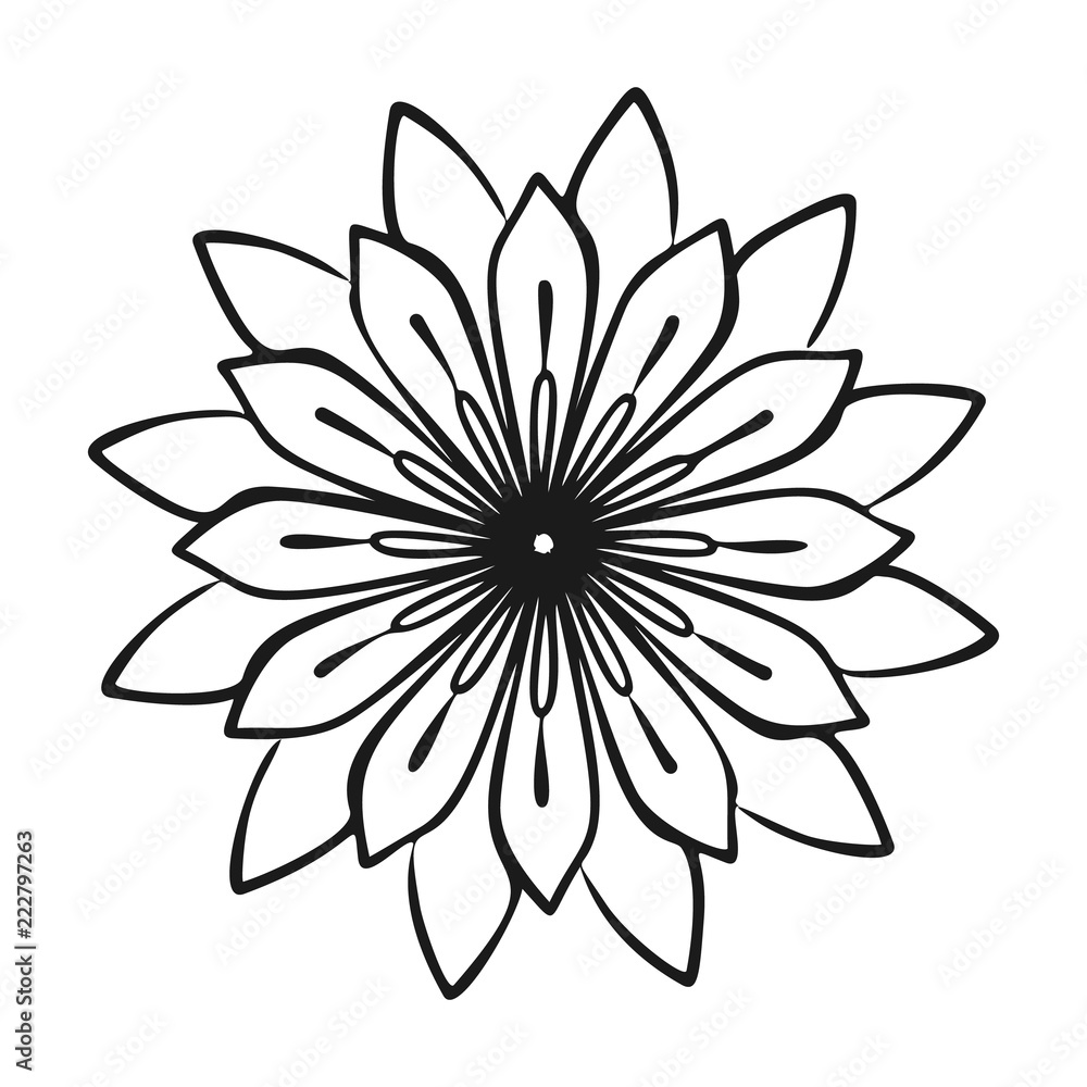 Medicine flower plant icon. Simple illustration of medicine flower plant vector icon for web design isolated on white background