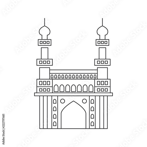 India Charminar icon logo